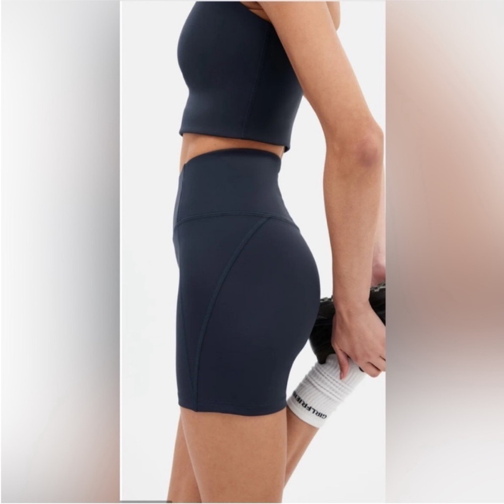 Girlfriend Collective Black Bike Shorts